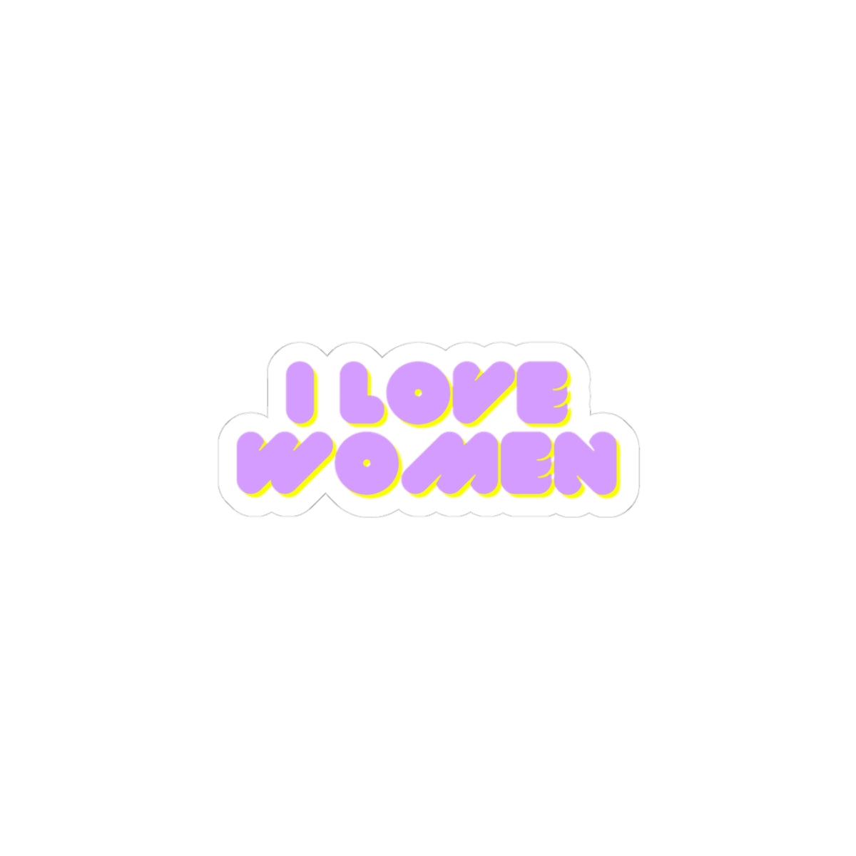 I Love Women Sticker